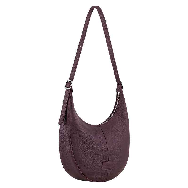 Essential L Crossbody bag Eggplant - Leather