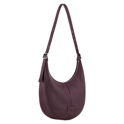 Essential L Crossbody bag Eggplant - Leather