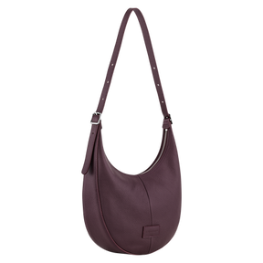 Essential L Crossbody bag Eggplant - Leather