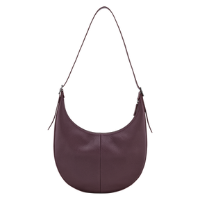 Essential L Crossbody bag Eggplant - Leather