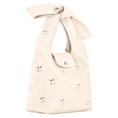 Le Pliage Xtra M Shoulder bag Ecru - Leather