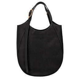Le Foulonné XL Tote bag Black - Leather