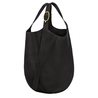 Le Foulonné XL Tote bag Black - Leather