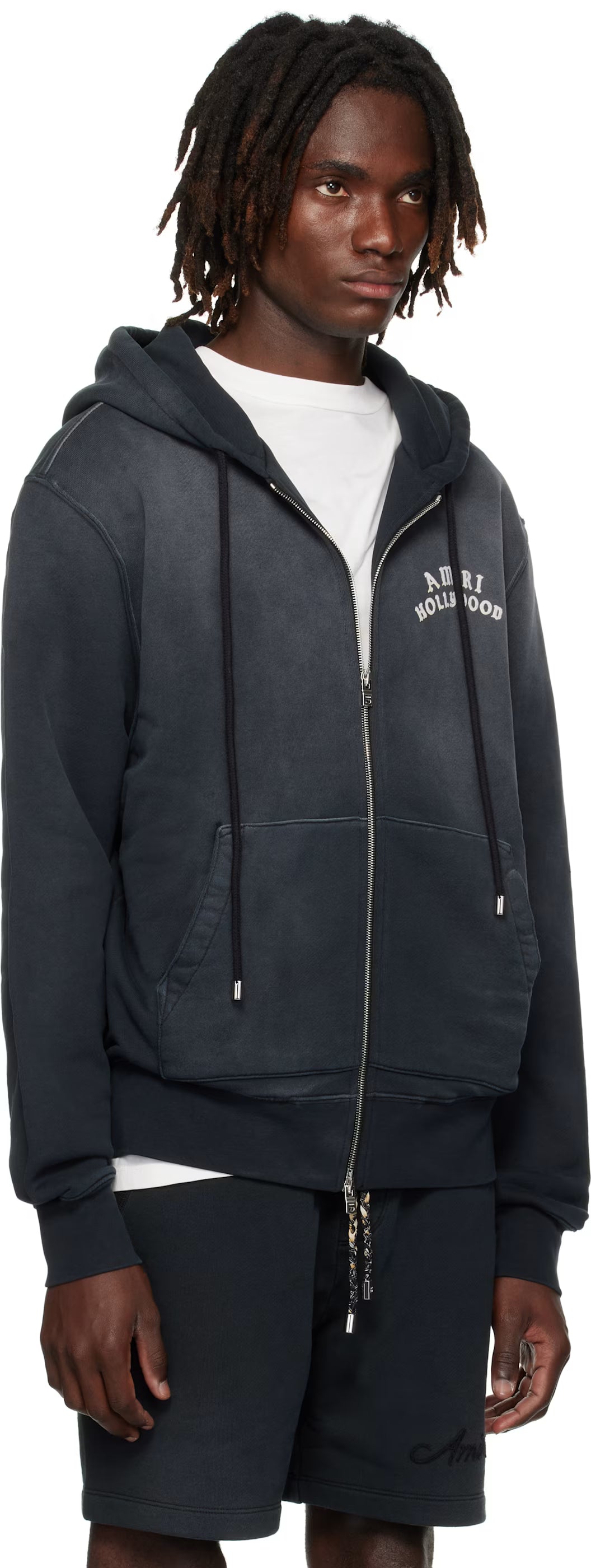 Black 'AMIRI Hollywood' Zip Hoodie