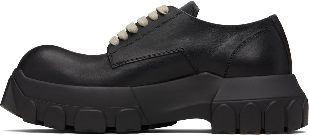 Black Hollywood Laceup Bozo Tractor Derbys
