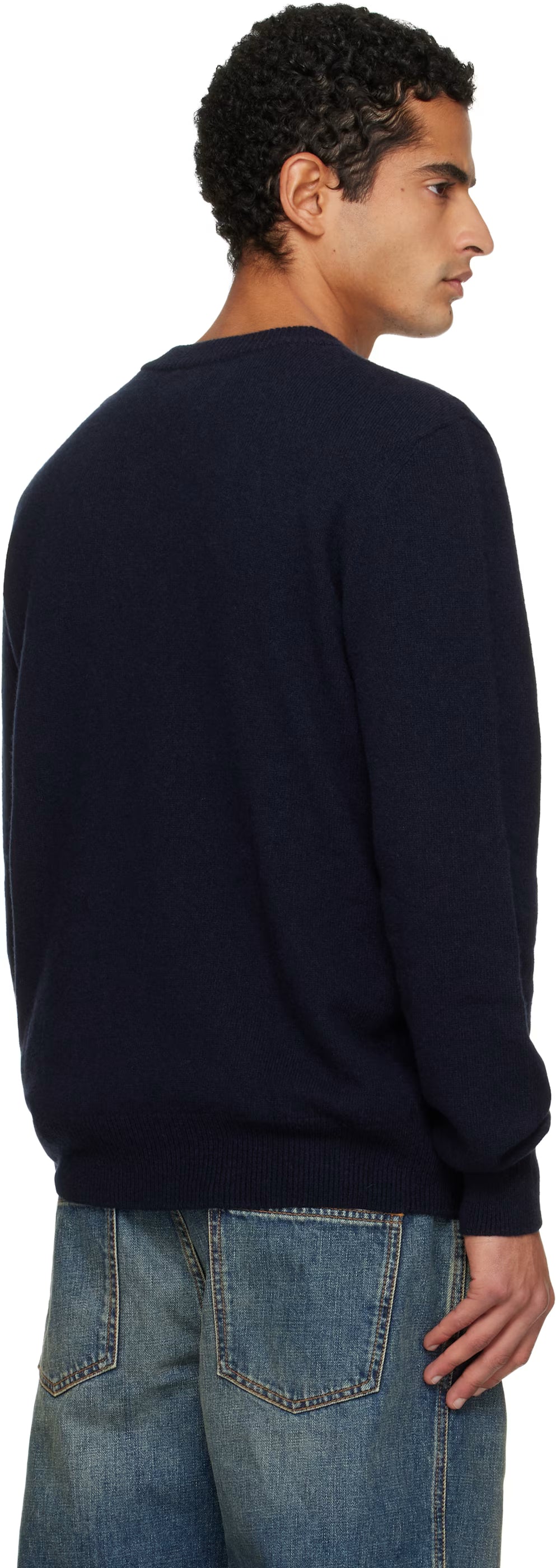Navy Eco-Cashmere Sweater
