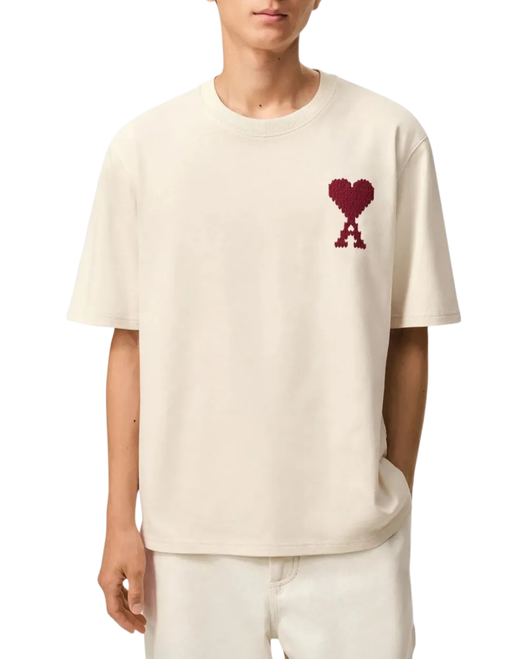 Ami Paris The Knitted Heart Tee