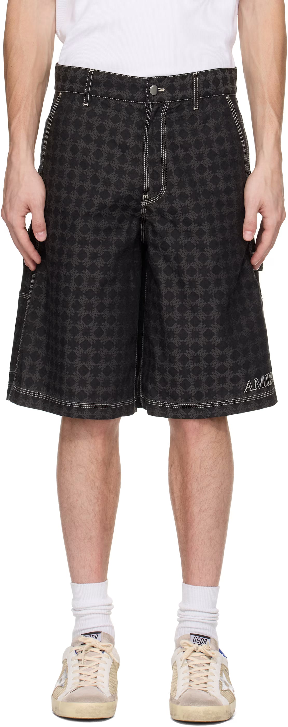 Black MA Quad Work Shorts