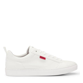 Faux-leather Logo Trainers