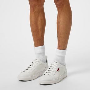 Faux-leather Logo Trainers