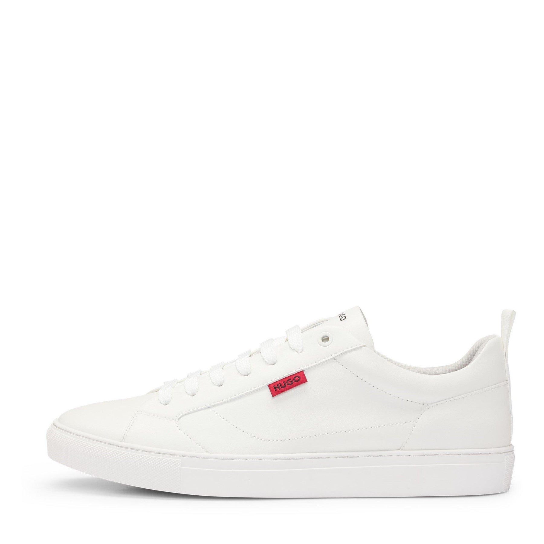 Faux-leather Logo Trainers
