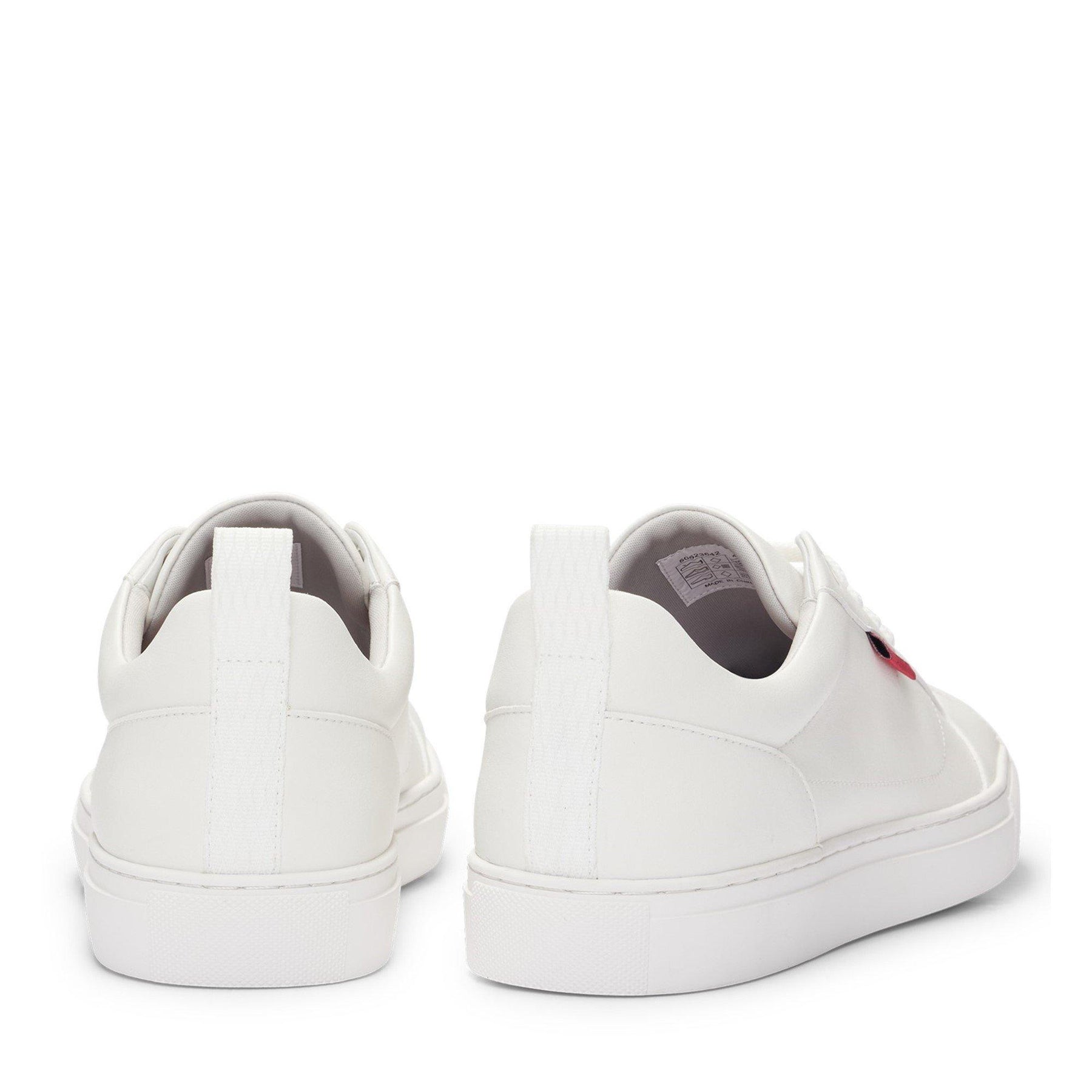 Faux-leather Logo Trainers