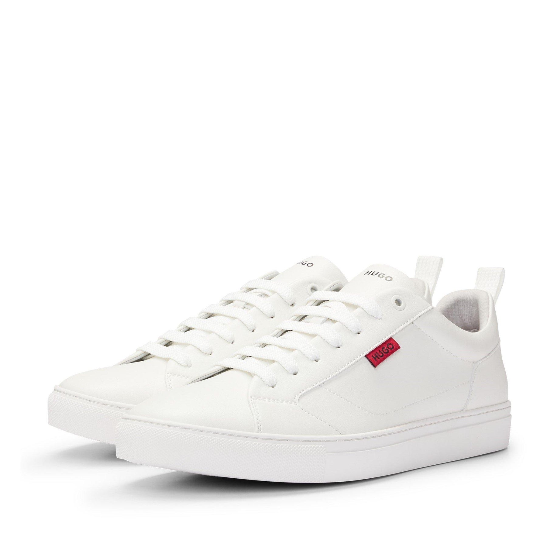 Faux-leather Logo Trainers