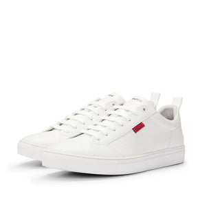 Faux-leather Logo Trainers