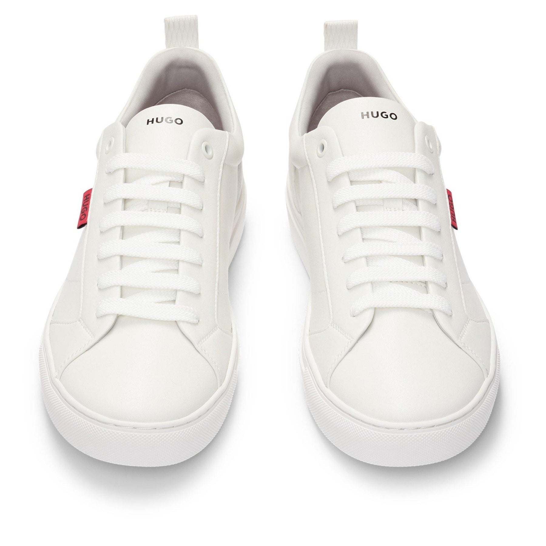 Faux-leather Logo Trainers