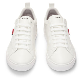 Faux-leather Logo Trainers