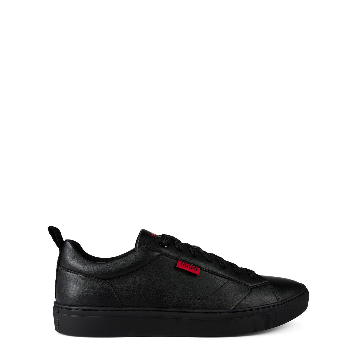 Faux-leather Logo Trainers