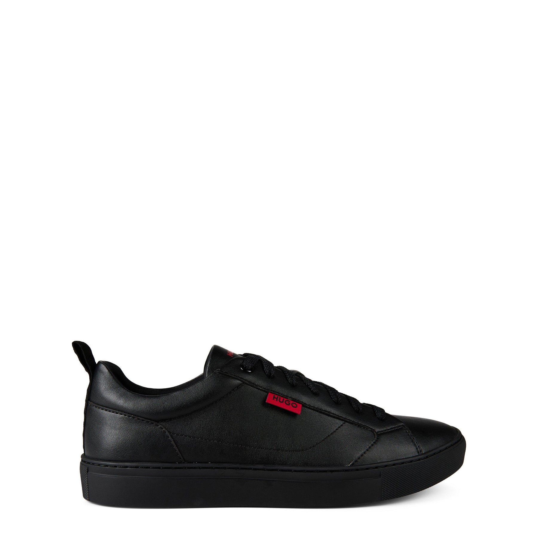 Faux-leather Logo Trainers