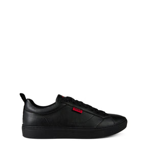 Faux-leather Logo Trainers