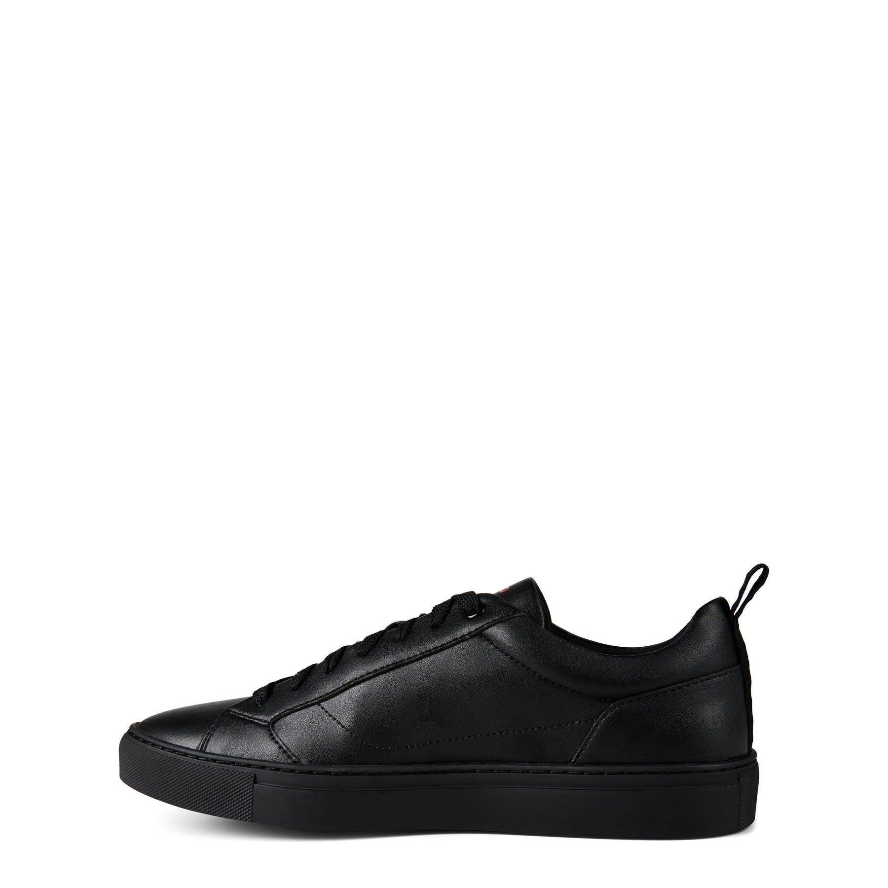 Faux-leather Logo Trainers