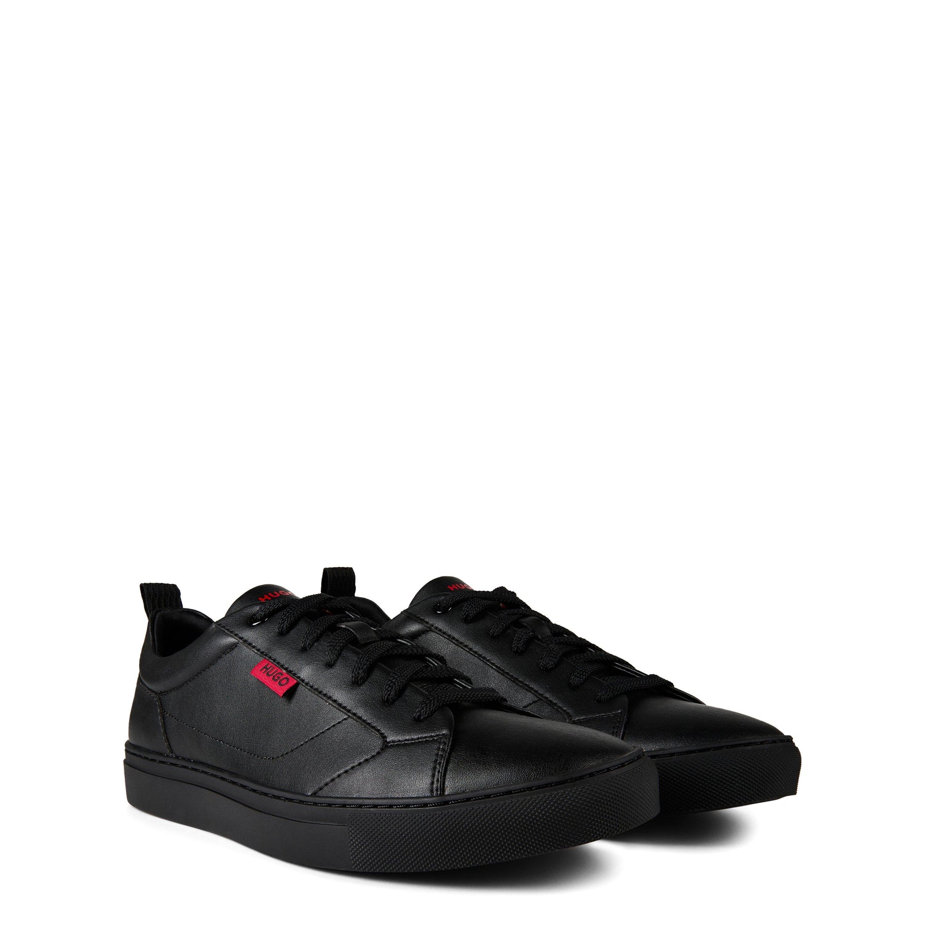 Faux-leather Logo Trainers