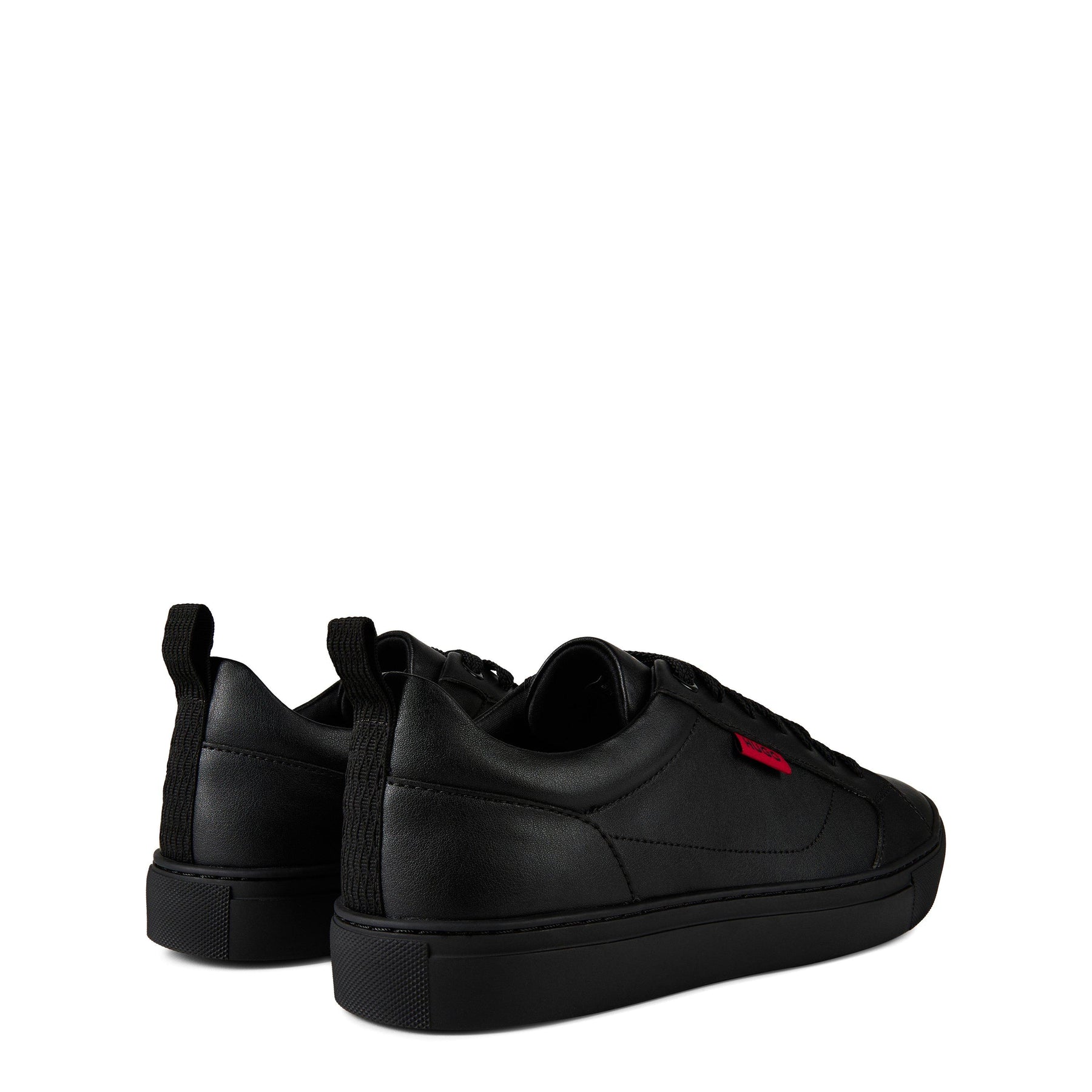 Faux-leather Logo Trainers