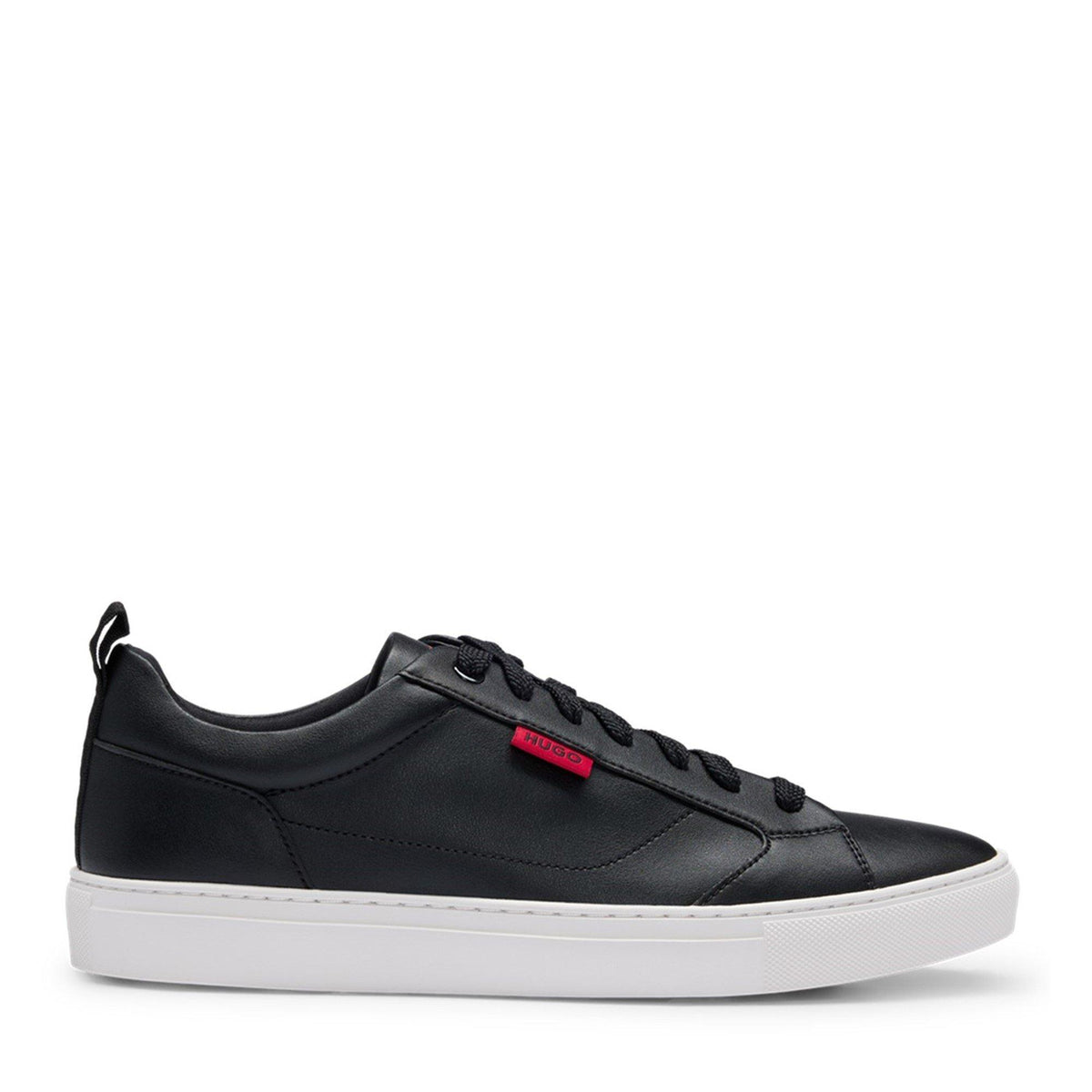 Faux-leather Logo Trainers