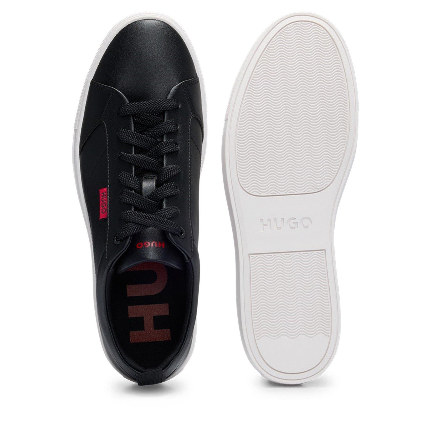 Faux-leather Logo Trainers