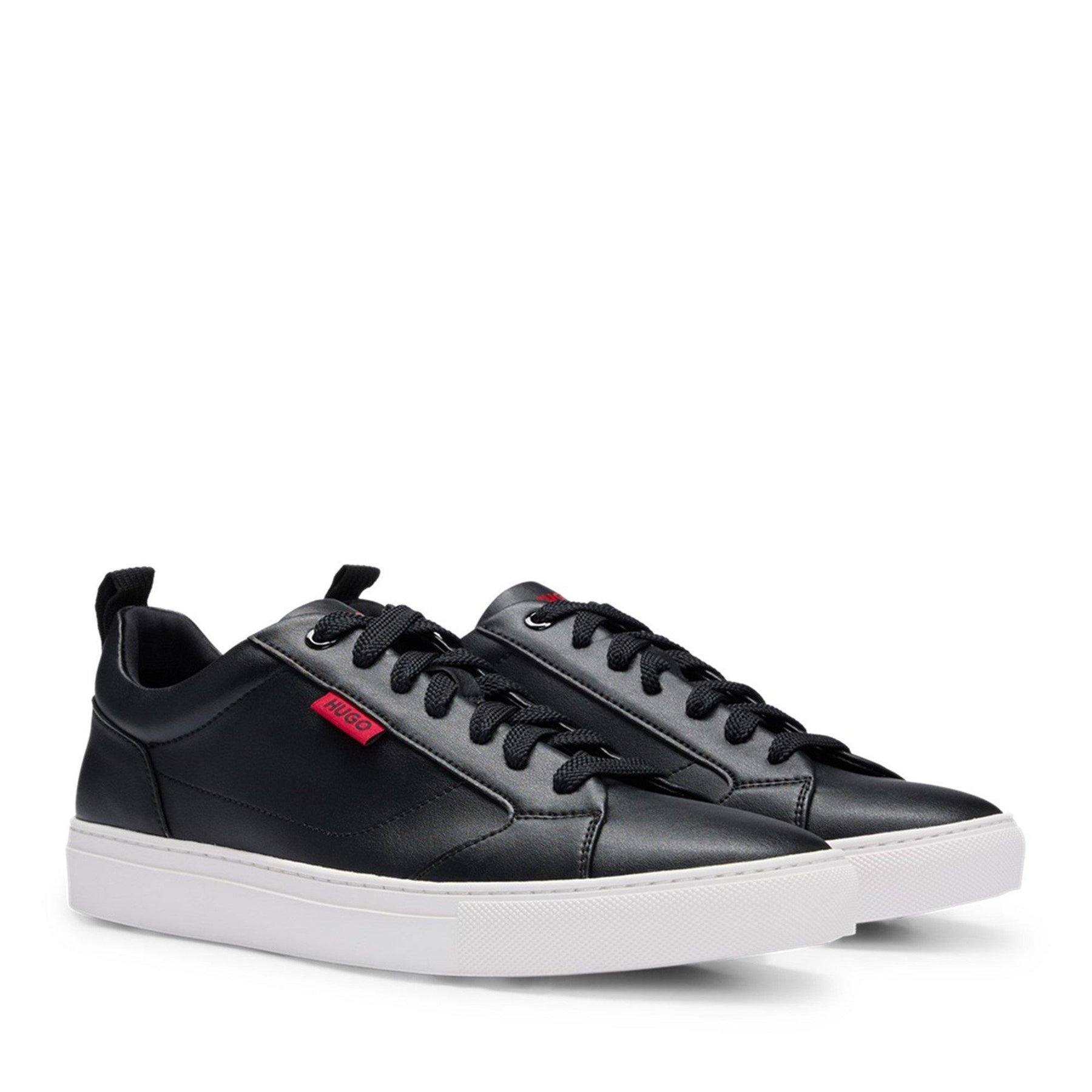 Faux-leather Logo Trainers