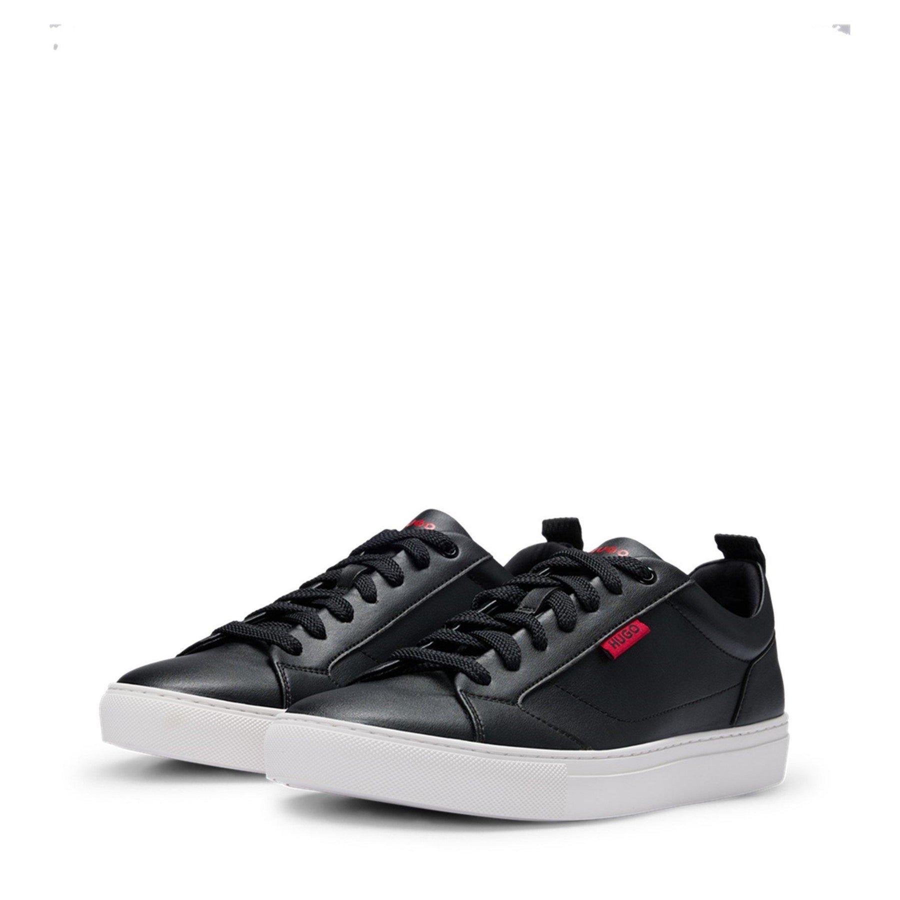 Faux-leather Logo Trainers