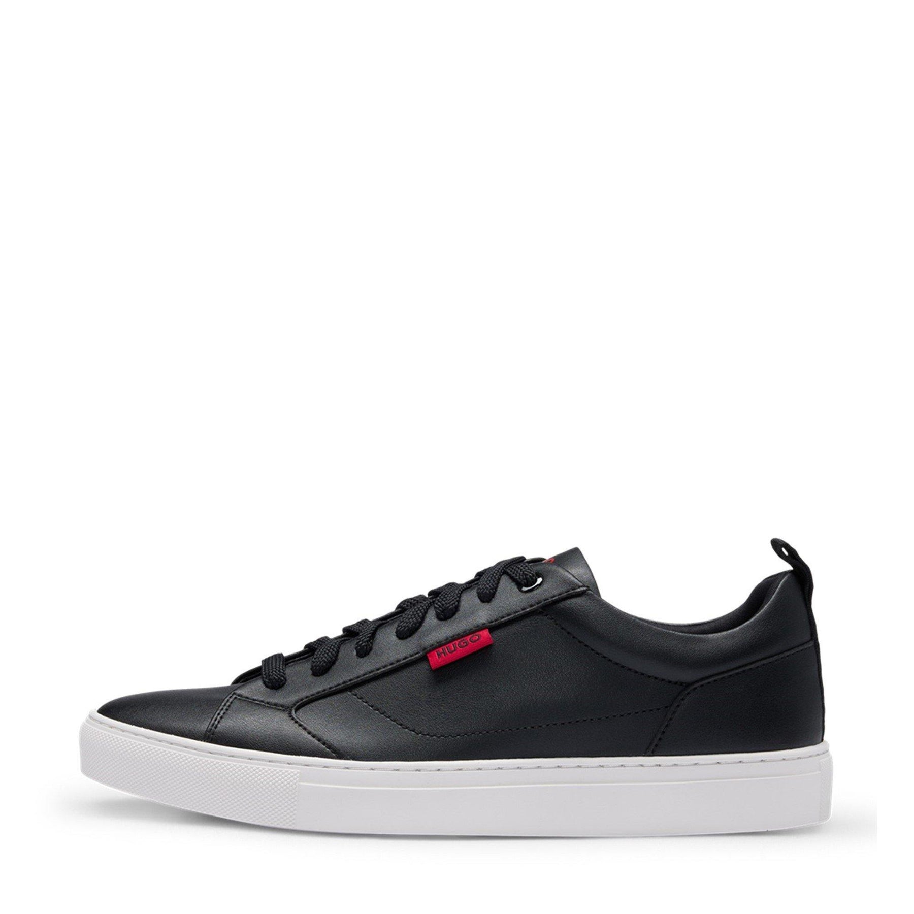 Faux-leather Logo Trainers