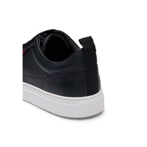 Faux-leather Logo Trainers