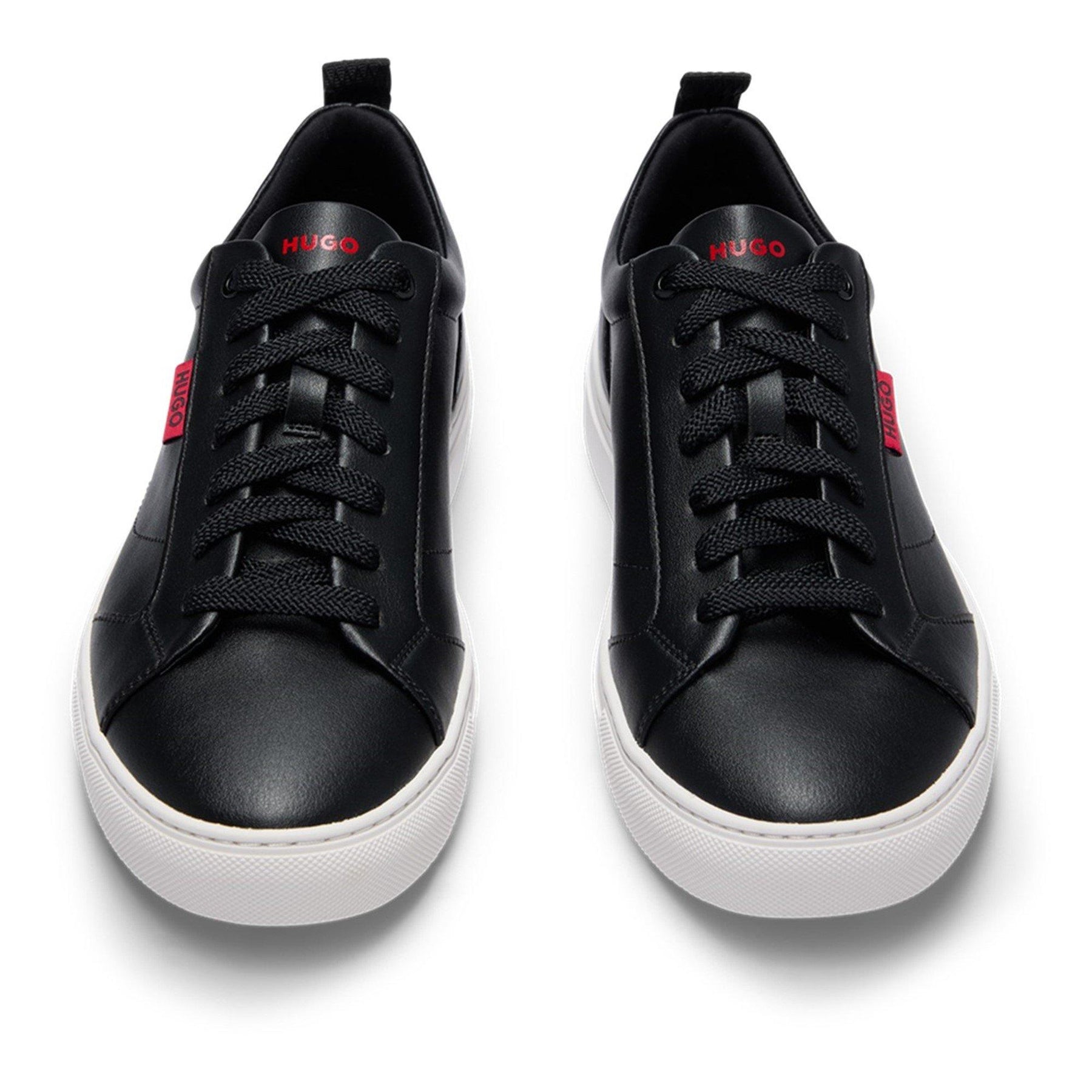 Faux-leather Logo Trainers