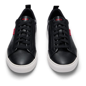 Faux-leather Logo Trainers
