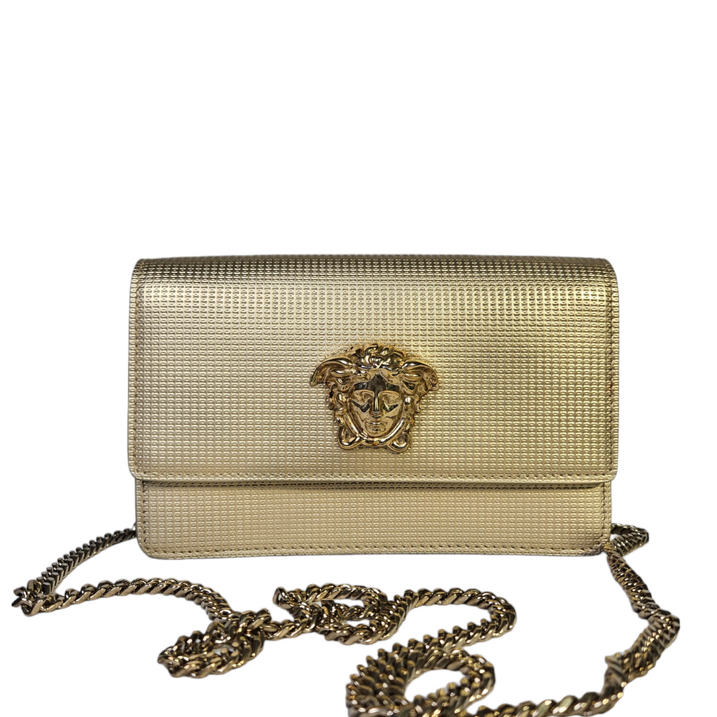 Versace Medusa Palazzo Chain Link Bag