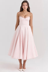 Mademoiselle ballerina pink midi dress Bridesmaid Collection
