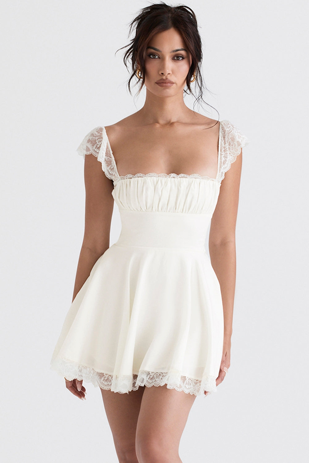 Kaia ivory a-line mini dress