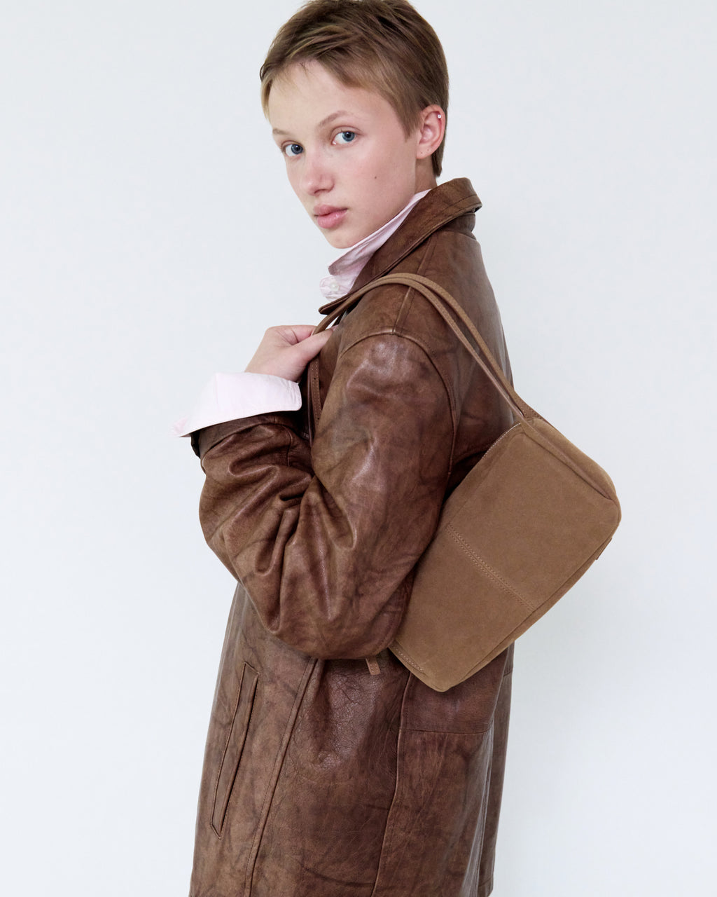 MONO BAG 24 - SUEDE CAMEL