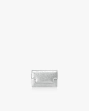 MARTY CARD WALLET CRINKLED - SILVER