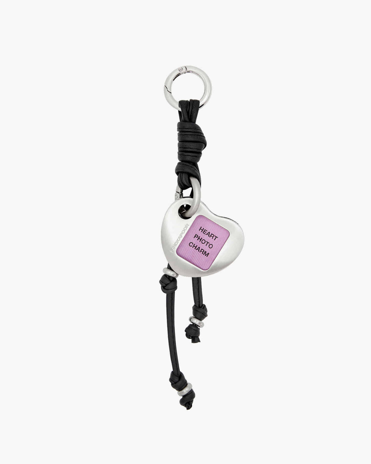 [EXCLUSIVE] HEART PHOTO CHARM KEYRING - BLACK
