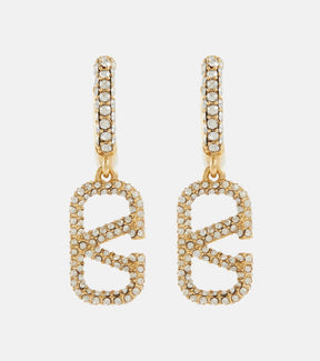 VLogo Signature Embellished Earrings