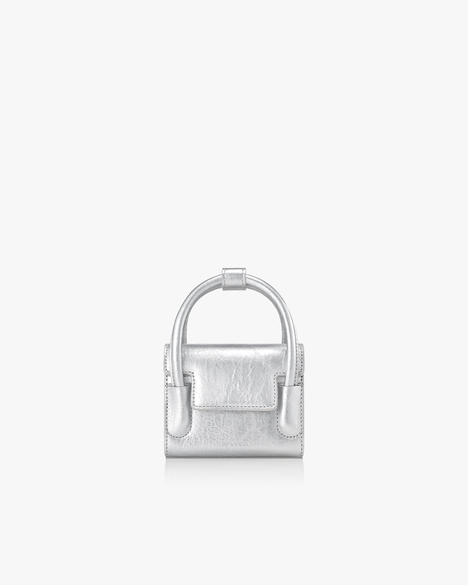 MARTY BAG 12 CRINKLED - SILVER