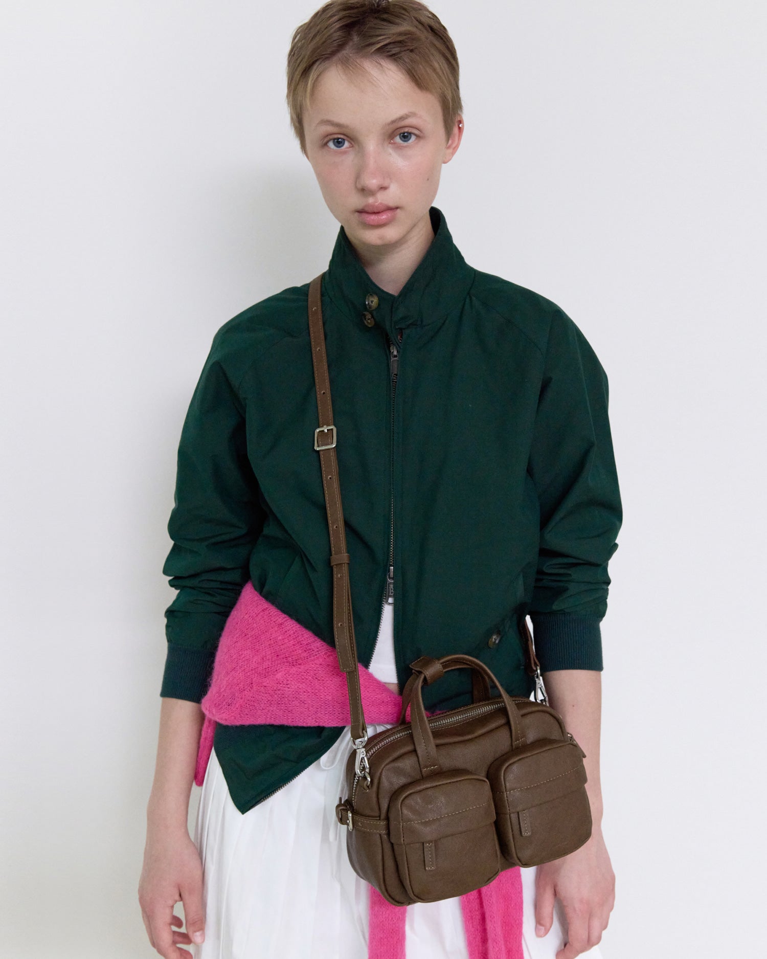 TWIN POCKET BAG 23 - DARK BROWN