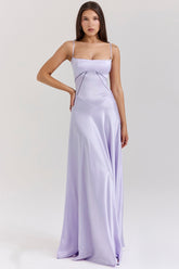 Anabella orchid lace up maxi dress Bridesmaid Collection