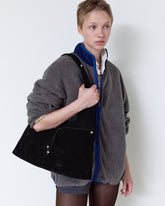 TIA BAG 45 - SUEDE BLACK