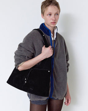 TIA BAG 45 - SUEDE BLACK