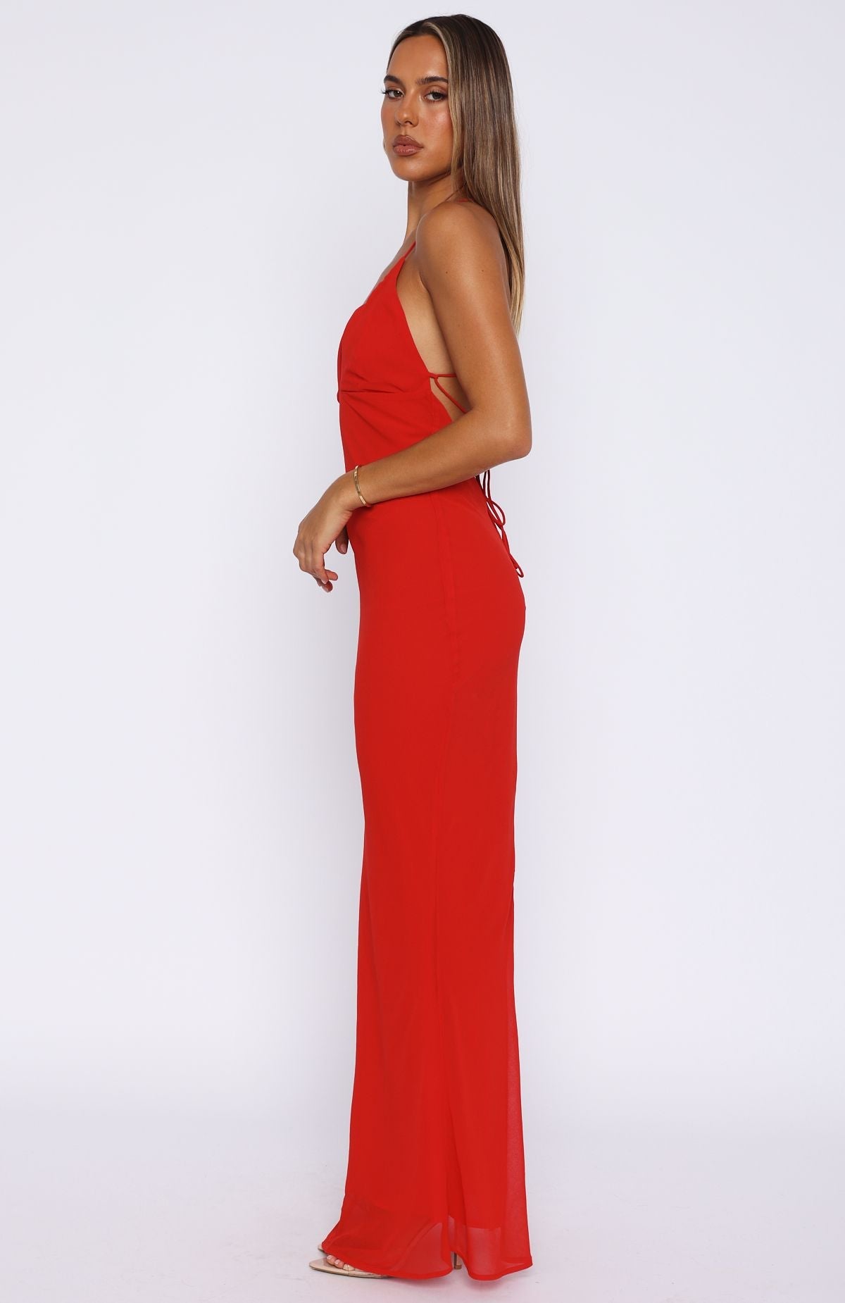 Put You First Maxi Dress Red