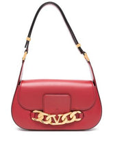 Valentino Garavani V-logo chain leather shoulder bag