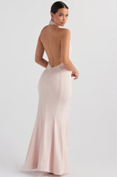 Juliette blush halter gown Bridesmaid Collection