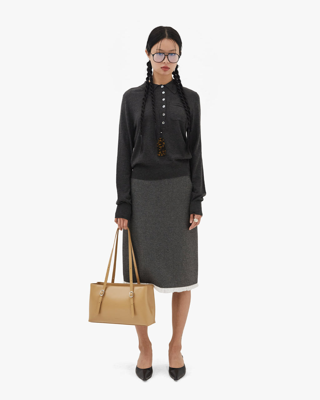 PILLOW SHOULDER BAG 31 - SAND BEIGE